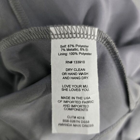 Show Me Your Mumu Gray Dancing Queen Shine Smoke Amanda Maxi Small - Picture 5 of 6